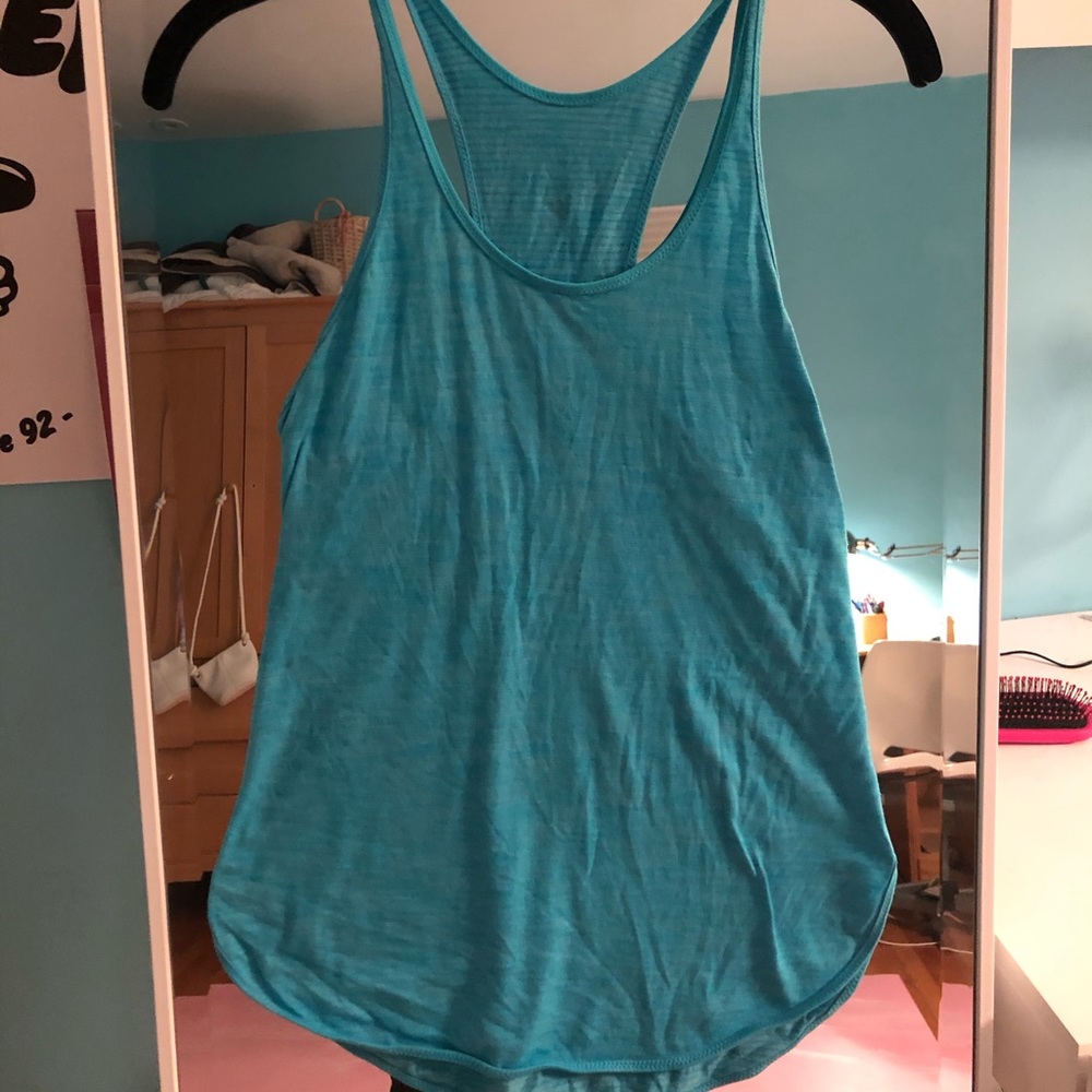 Blue Lululemon tank top